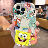 SpongeBob Soft Silicone Phone Case for iPhone